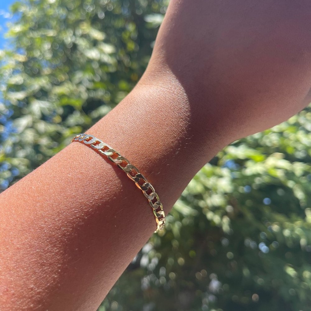 18K Gold Filled Cuban Bracelet